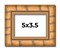 5x3.5 Modern Bamboo Picture Frame with UV-Resistant Acrylic & Acid Free Backing, Available in 5 Finishes - Gold, Silver, Brown, Black, and Natural